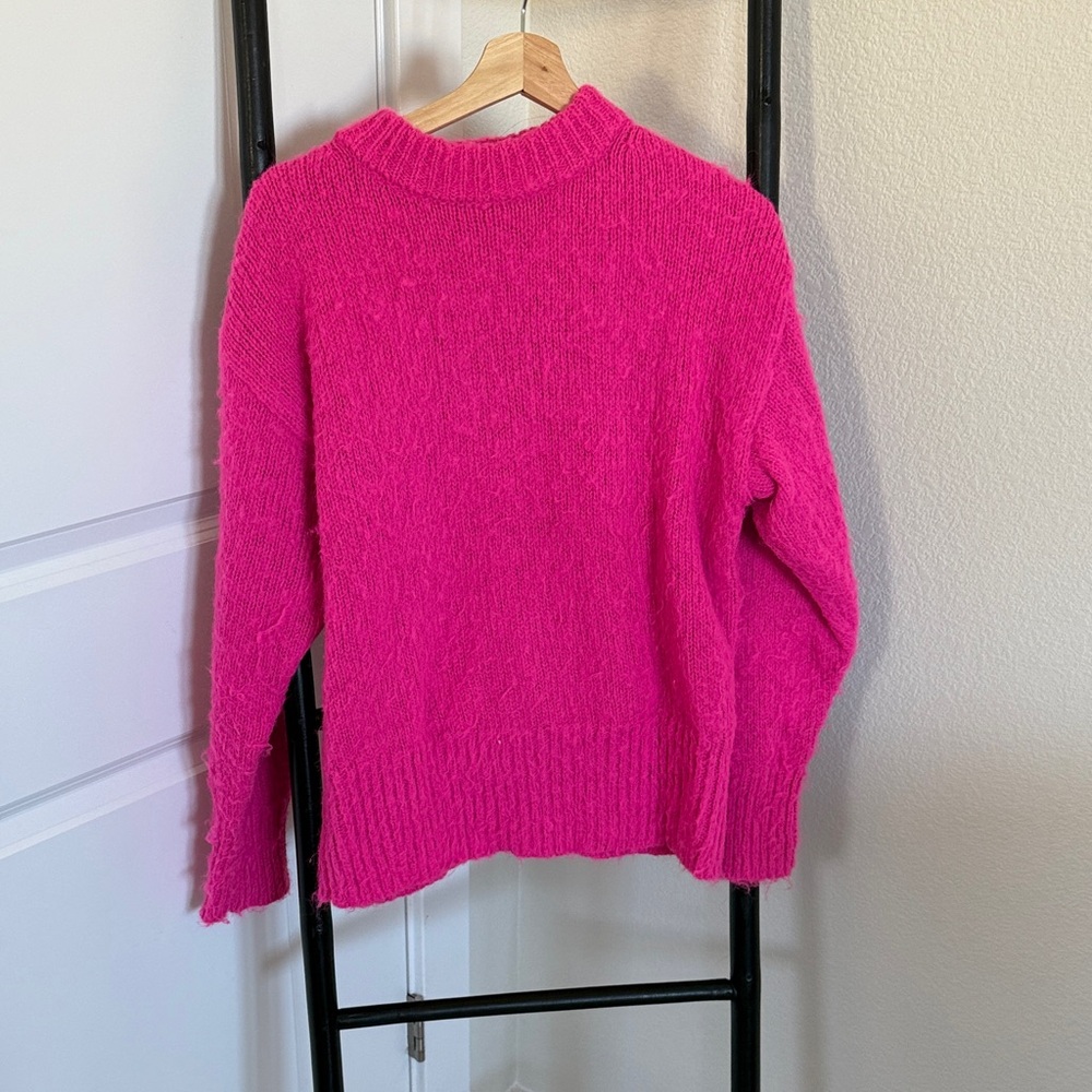 a new day Women's Fuchsia Crew Neck Sweater